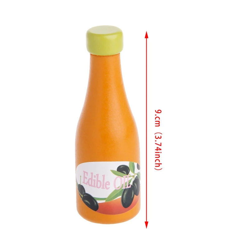 Kids Pretend Role Play Kitchen Fruit Food Wooden Toy Cutting Set Child Gifts Toys - 6