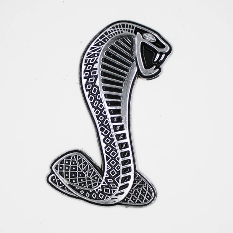 Per Ford Mustang Cobra Shelby Gt500 Gt350 3D Metal Cobra Logo Badge Emblem Car Sticker Decorazione Accessori