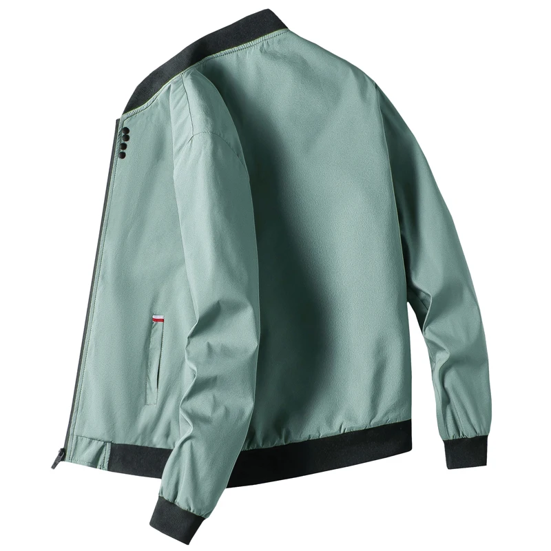 Turquesa - Chaqueta Deportiva Fina Corta Viento para Hombres