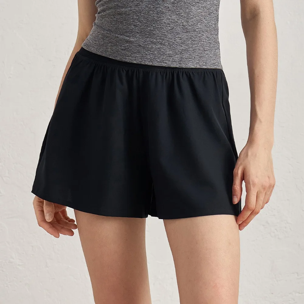 Women Tennis Shorts With Underpants High Waist Yoga Fitness Shorts Gym Workout Quick Dry Running Loose 2 In 1