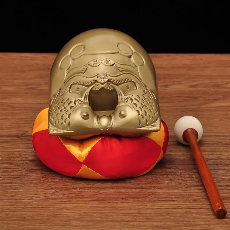 

Brass Wooden Fish Percussion Instruments Reduce Pressure Meditation Household Temples Buddhist Halls Offerings of Buddhist
