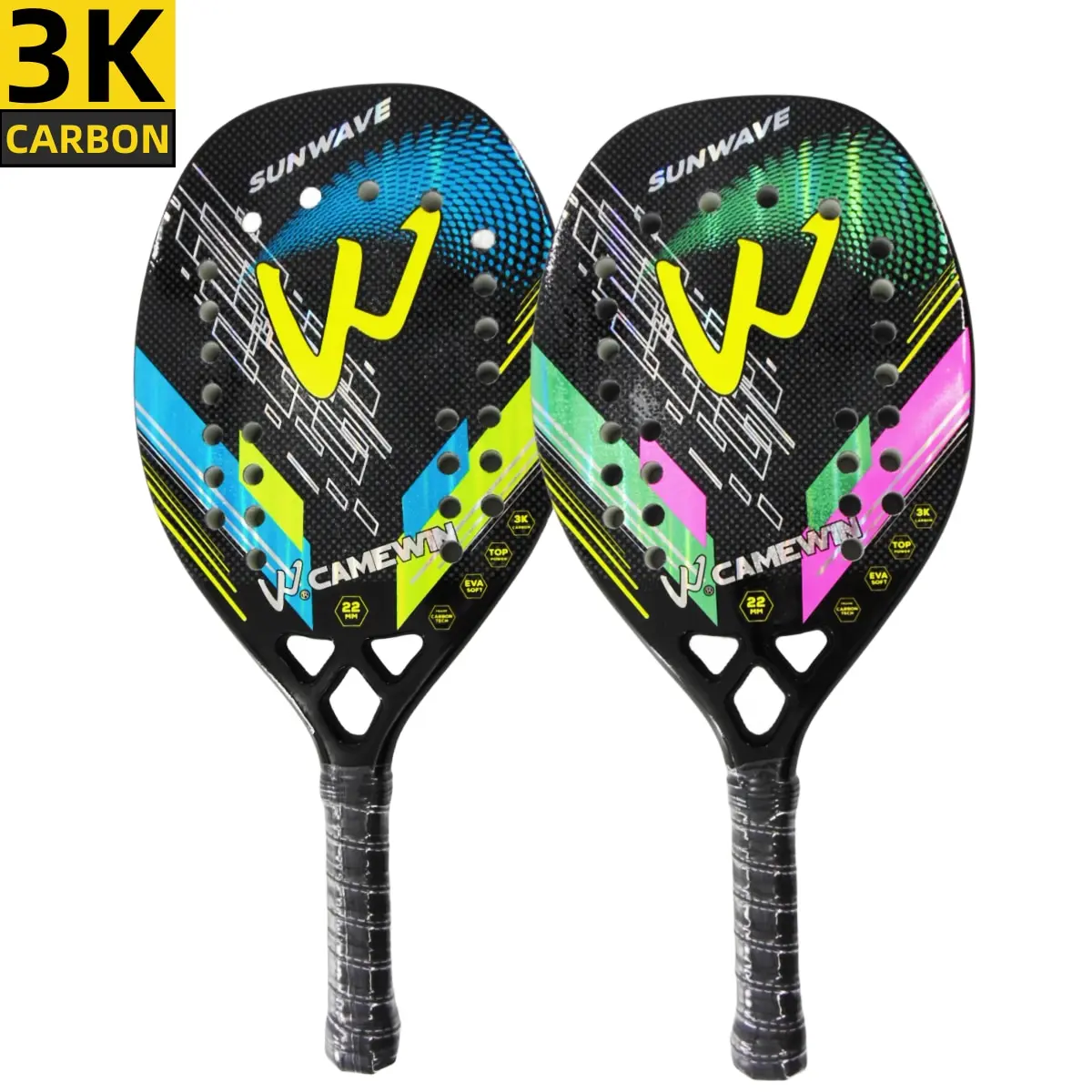 Tennis Racket 3K Full Carbon Fiber Rough Surface Outdoor Sports For Men Women Adult Senior Player