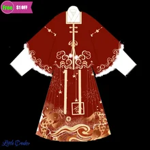 

Ming Dynasty Winter Cape Women's Chinese Traditional New Year Hanfu Outfit Embroidered China New Year Costume Clothes