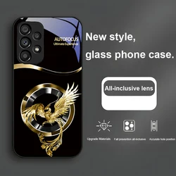 Circle Phoenix Gold Tempered Glass Phone Case for Samsung A51 4G (JSHEI-B2024122812)