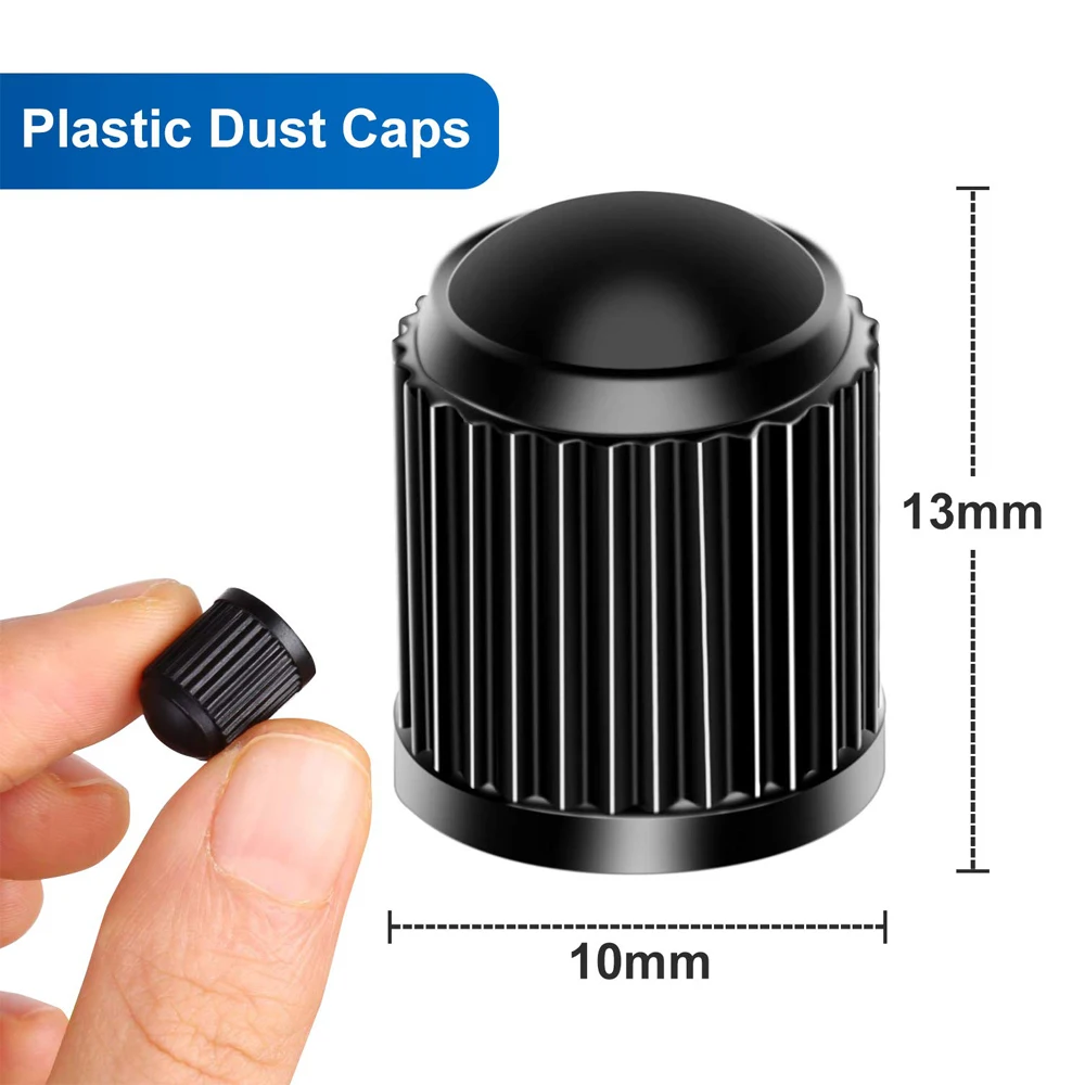 Premium Universal Tire Valve Caps with O-Ring Seals - Pack of 500