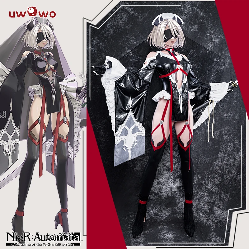 UWOWO Nier: Automata 2B костюм для косплея эксклюзивная авторизация Fanart Bride Ver. Косплей