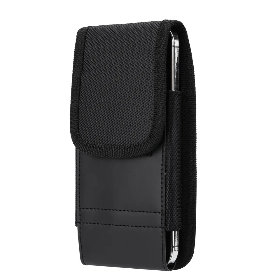 Étui Ceinture Universel En Nylon Pour Téléphone (jusqu'à 144x75x14 Mm) - Avec Crochet Et Mousqueton - Vertical/horizontal - 10