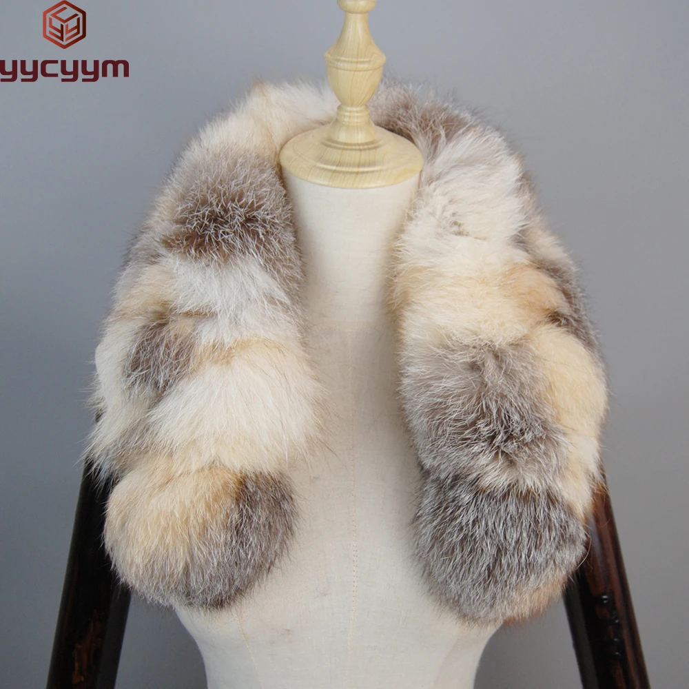 New-Style-Fashion-100-High-End-Real-fox-fur-collar-Woman-luxury ...