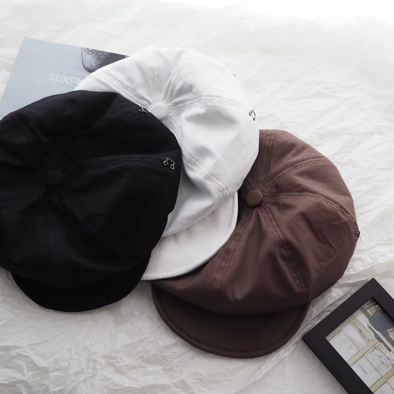 

Four-season Wearable Cotton Breathable Solid Color Beret
