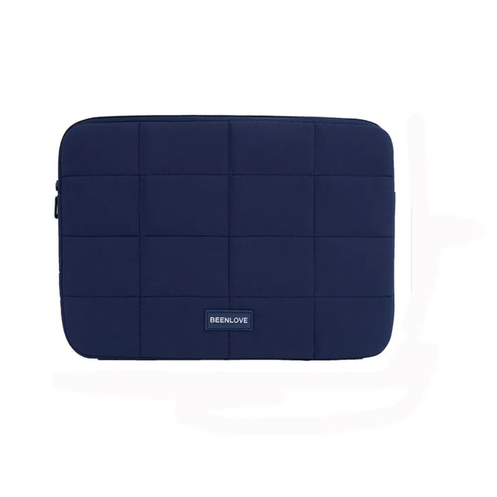 Quilted Shockproof Ultralight Tablet Sleeve - Wear-Resistant Travel Case, Solid Color, Fits 14-15.6 Inch Devices