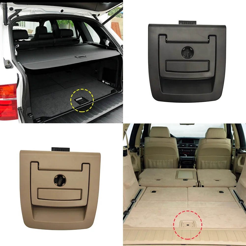 For BMW X5 X6 51479120283 For BMW E70 E71 F15 F16 Trunk Tail Cover Bottom Plate Mat Floor Carpet Handle Spare Tire Cover Lock