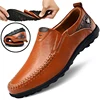 Handmade Shoes Genuine Leather Casual Shoes For Men Flat Platform Walking Shoes Outdoor Footwear Loafers Breathable Sneakers