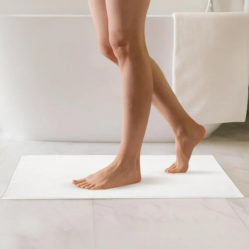 Premium Organic Cotton Bath Mat Set Ultra Soft