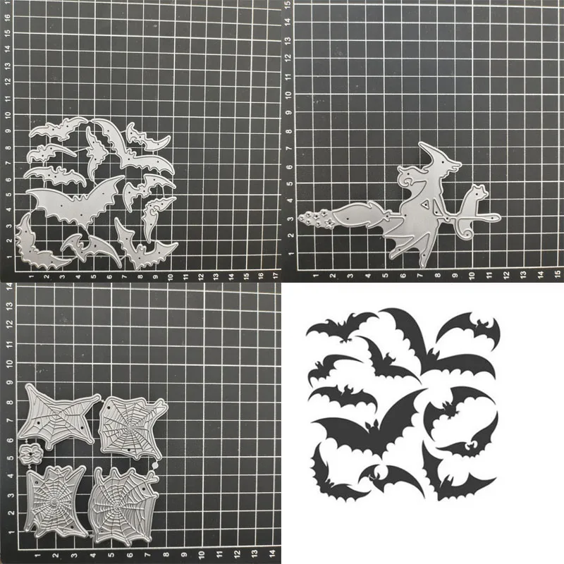 

Halloween Metal Cutting Dies Stencil Scrapbook Album Stamp Paper Card Embossing Decor Craft Knife Mould