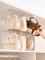 Handbag Storage Rack for Women Clear Acrylic Partition Display Cabinet Handbag Books Divider Organizer Luxury Bags Storage Rack 1