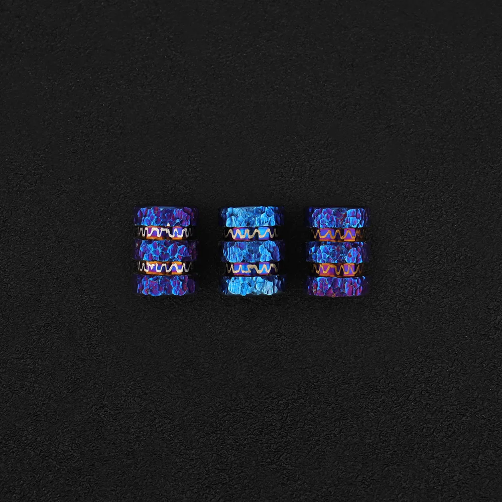 1pc 실린더 구슬 Paracord 펜던트 액세서리 티타늄 구슬 우산 밧줄 키 체인 팔찌 DIY 구슬