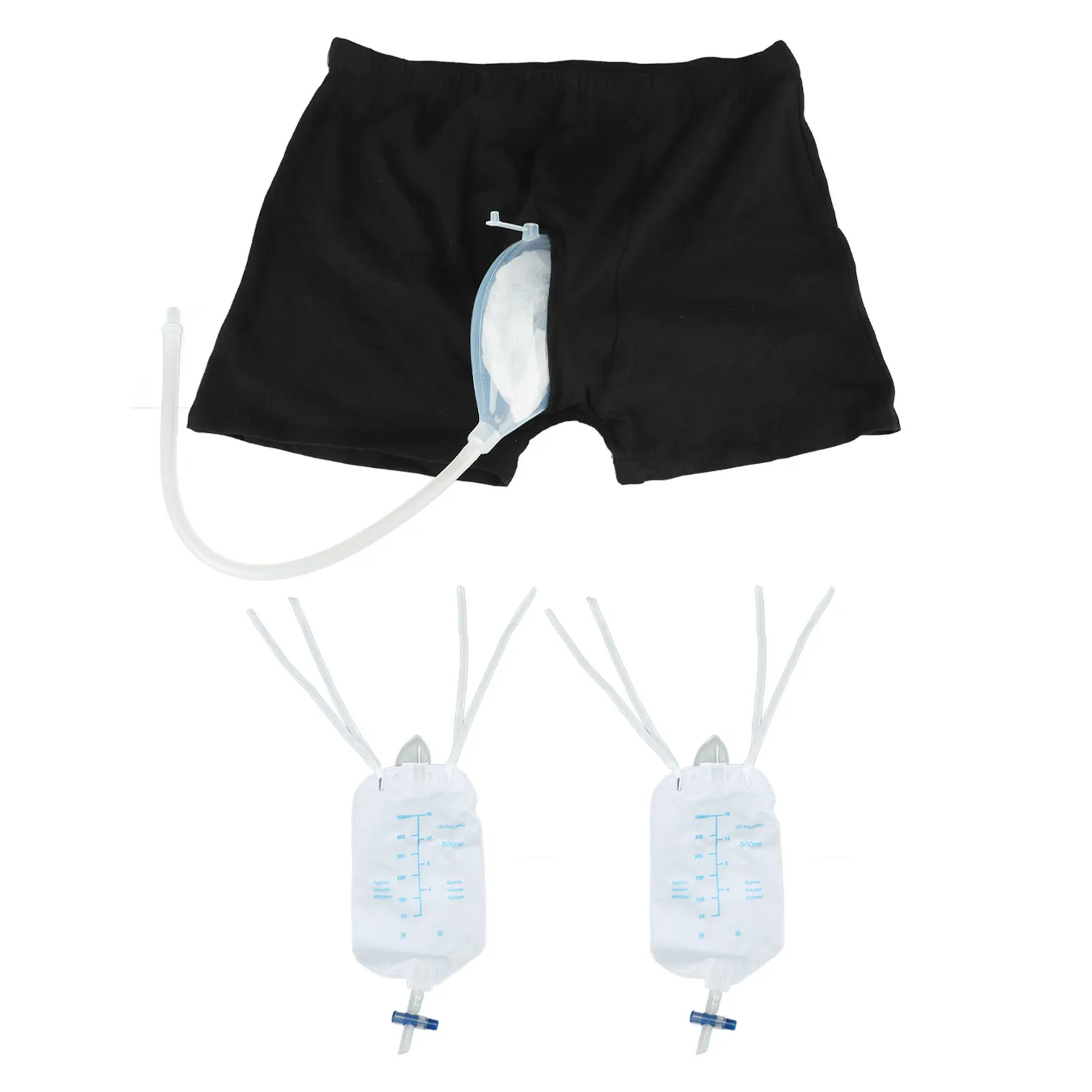 Male Urinal Bag Reusable Male Urinal Bag Convenient and Portable Incontinence Solution Elderly and Men Peeing Difficulties