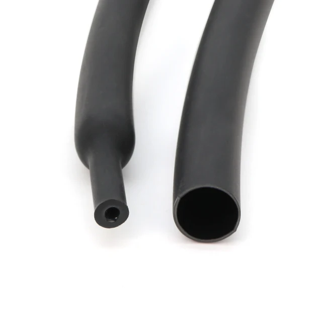 2M 1.6/2.4/3.2/4.8/6.4/7.9/9.5/12.7 mm Dual Wall Heat Shrink Tube Thick Glue 3:1 Shrinkable Tubing Adhesive Lined Wrap Wire Kit Black