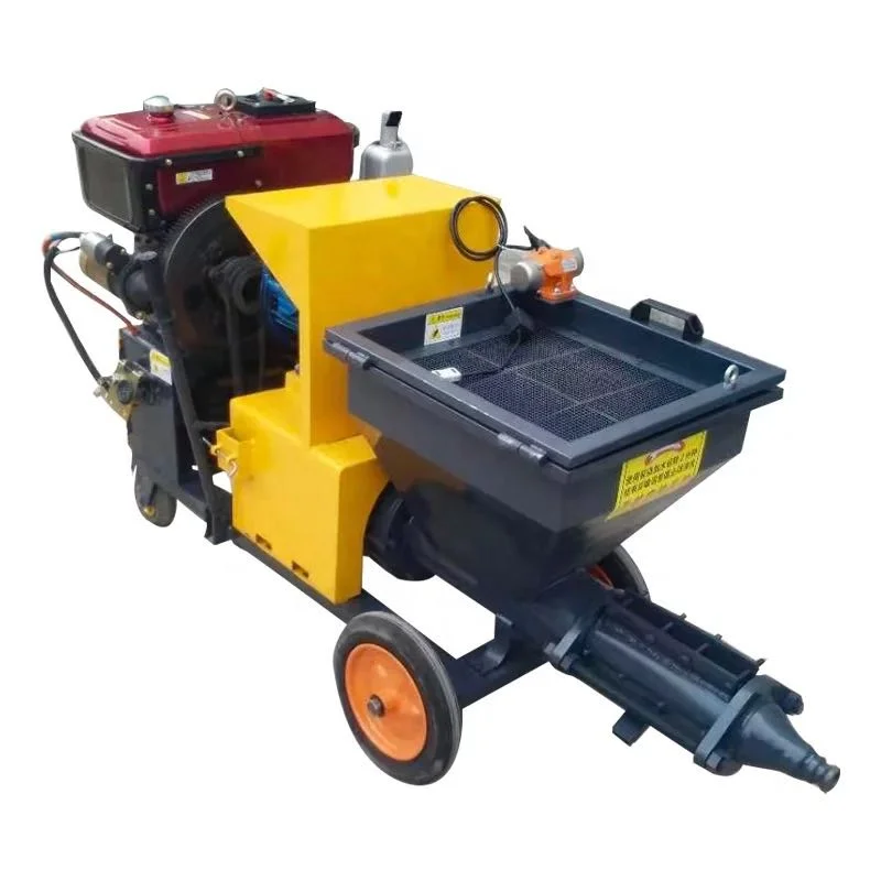 

Hot Sale Automatic Plastering Spraying Machine CE Cement Mixing Moveable Mutifunctional Mortar Spray Equipment Manufacturer