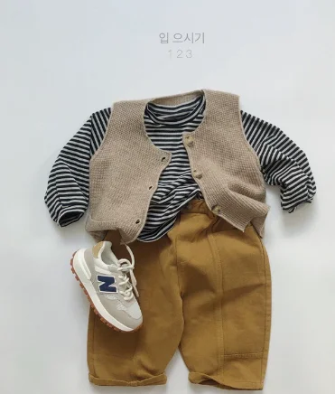 니트 가디건 베스트 캐주얼 패션 솔리드 컬러 심플 봄 가을 2025 신상 한국 빈티지 올매치 니트 베스트