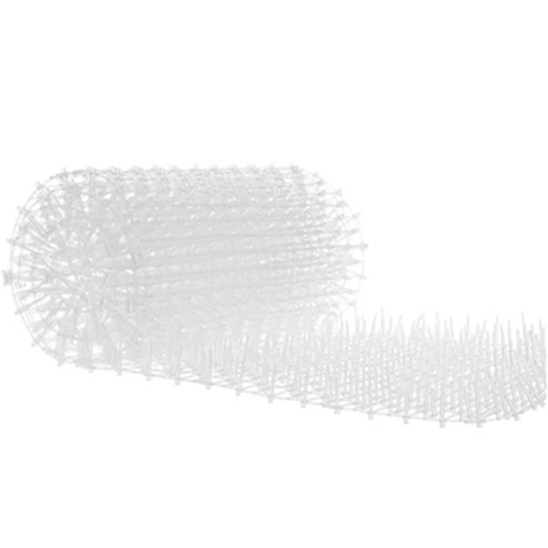 

2X Household Garden Cat Scat Mat Prickle Strip Anti Cat Dog Repellent Deterrent Spike Mat Garden Flower Plant-White