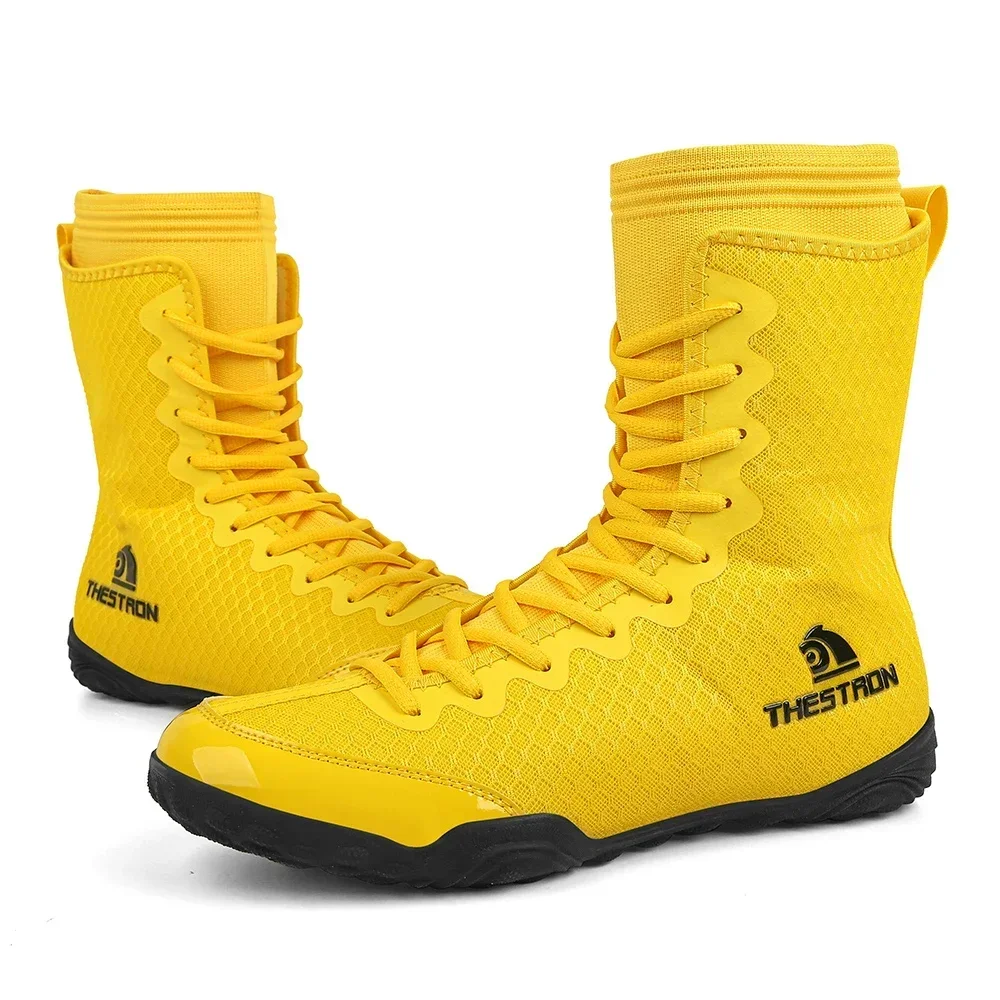 Description Picture 6 of itemMen Breathable Wrestling Shoes Professional Boxing Sneakers Size 39-47 Flighting Footwears
