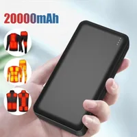 20000mAh Power Bank 5V/2A Type-C Out Portable Fast Charger External Battery Pack for Heating Vest Jacket Scarf Socks Glove 1