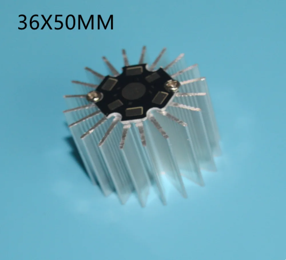 36mmX50mm LED Heatsink Radiator Aluminum 1W 3W 5W Heat Sink Radiator for Household Lamp Radiator Replaceable