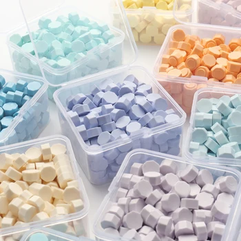 180/박스 팔각형 씰링 왁스 비즈 왁스 인감 스탬프, 카드 장식 봉투, 청첩장, 선물 포장