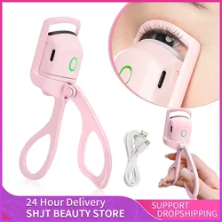 Electric Eyelash Curler USB Charging Model Fast Heating Portable Eye Lash Perm Shaping and Lasting Curling Thermal Eyelash Clip