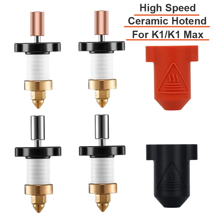 For Creality K1/ K1 Max Hotend Ceramic Heating Tube 24V60W 300°C  Thermeistor sensor High Thermal Conductivity for K1 MAX K1 - AliExpress