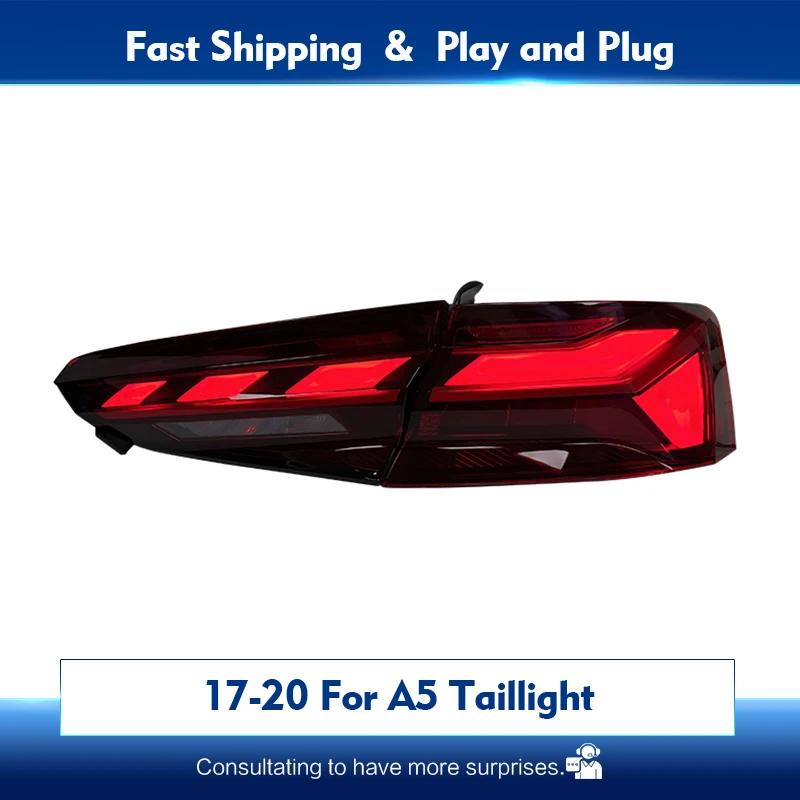 Luz trasera LED para coche, lámpara de giro dinámico, lente DRL