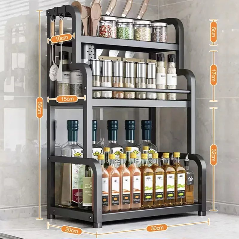 Kitchen-Seasoning-Storage-Rack-Countertop-Multi-layer-Kitchen-Supplies ...