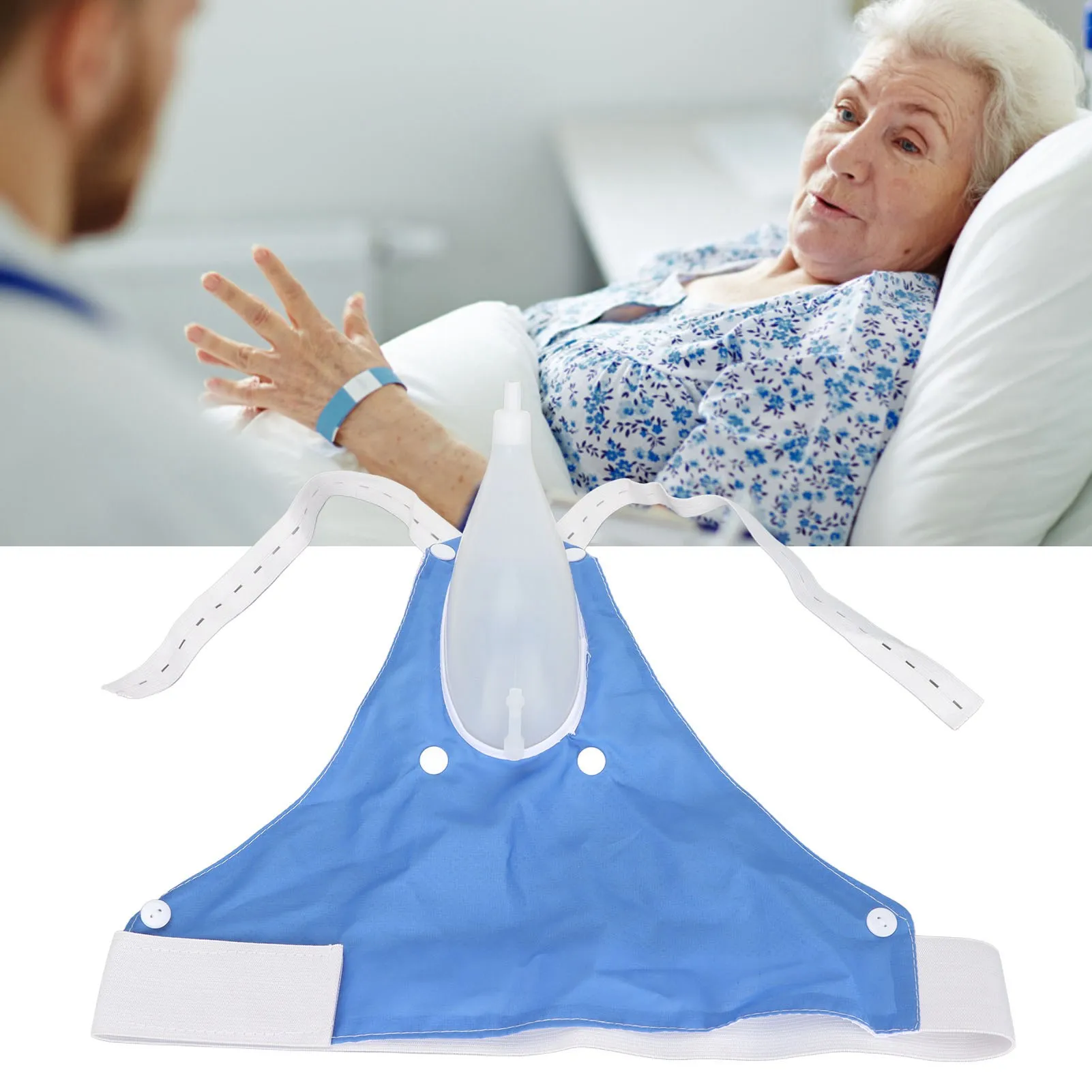 MaleFemaleUrinationCatheterBagReusableUrinalPeeHolderCollectorForUrinaryIncontinence