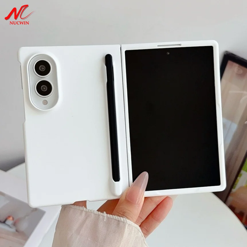 Luxury Skin Feel Slim Matte PC Case with S Pen Holder Cover
