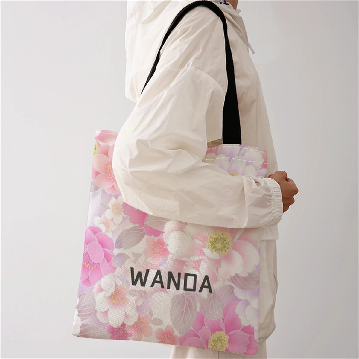 New women's tote bag, customized photo shopping bag, can be customized according to your unique design