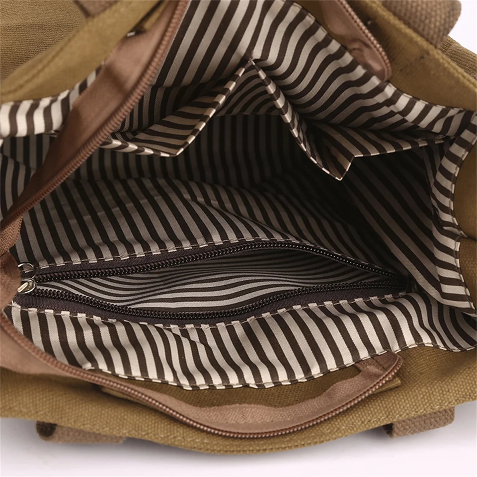 Women Messenger Bag Shoulder Bags Canvas Female Crossbody Bags Fashion Lady Handbags Zipper Closure High Quality Tote