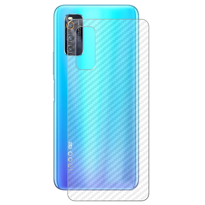 Carbon Fiber Film and Tempered Glass Screen Protector Set