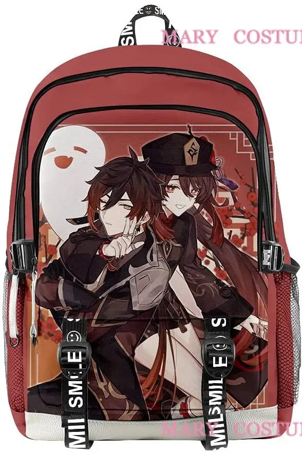 

Genshin Impact Merch крутой рюкзак для мужчин и женщин hu tao Повседневный Рюкзак нагрудная Сумка Чехол-карандаш