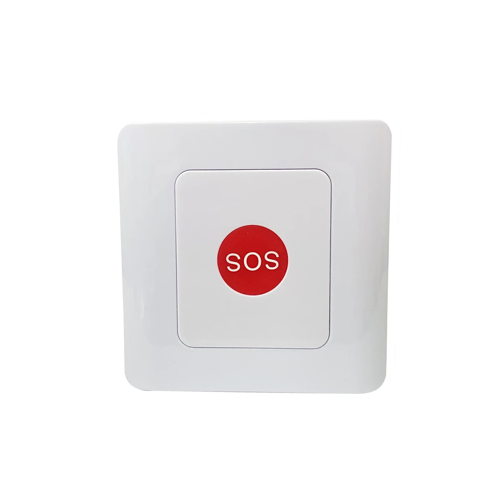 86mm Waterproof Wireless Button Use For Washroom Hospital Old People Emergency Calling System 433MHz Compatible To Siren
