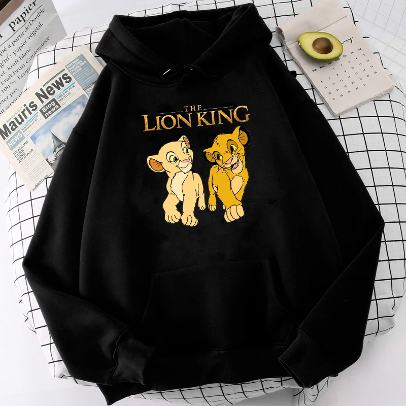 Funny Simba Cute Anime Hoodies Women 