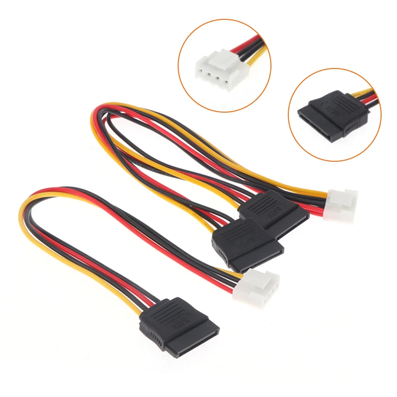 

Кабель питания 4-контактный SATA для Hikvision DAHUA Mini VCR IP-камеры CCTV жесткий диск питания один на один/один на два VH3.96