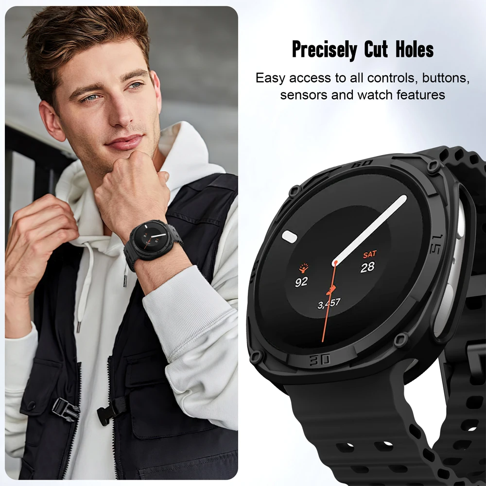 Durable Protective Bezel Cover with Hard PC Bumper