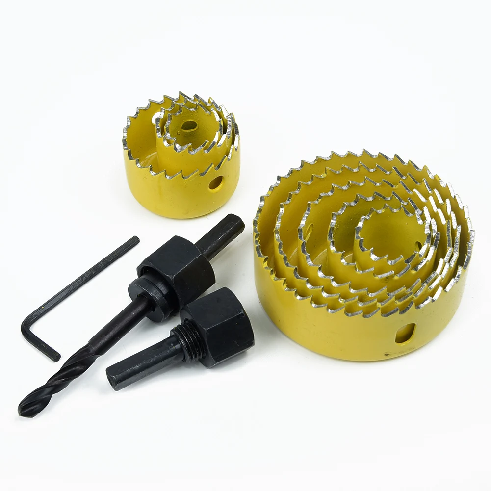 

Useful Parts Quality Suitable Drill Wood Cutting Kit Metal Pack Tool 19-64mm Assorted Carbon Steel Gadget Hole