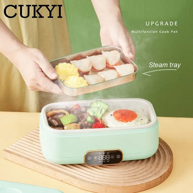 Cooking Pot Multifunctional Cooking pot 12Hours Reservation Keep Warm Rice cooker Reheat Lunch box Hot pot Stir-Frying pan BBQ Grill Skillet