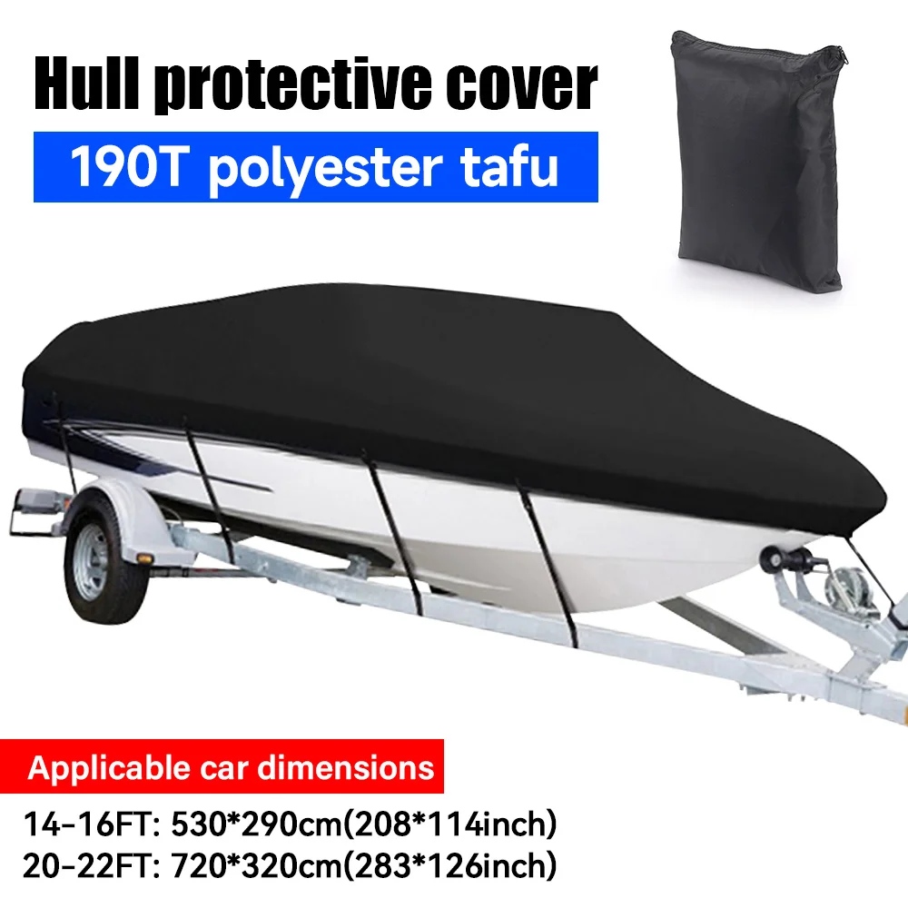 Yacht Boat Cover Anti-UV Waterproof Outdoor Protection Heavy Duty 14-22FT boat cover fishing boat cover