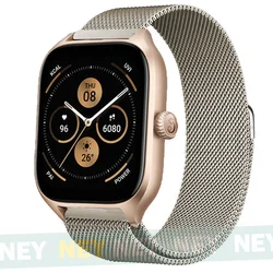 Milanese Loop Metal Bracelet for Smartwatches - Adjustable 20mm/22mm Strap (Vintage gold 10)