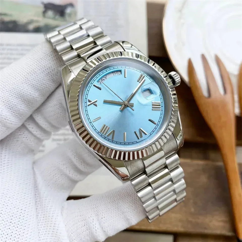 

Luxury New Men Woman Watch 904L Stainless Steel Waterproof Automatic Mechanical DayDate Watches Sapphire Glass