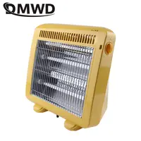 DMWD 1000W 2 Gears Adjustable Portable Electric Heaters Home Room Floor Desk Electric Fan Heater Warmer Hot Winter fast-heating 2