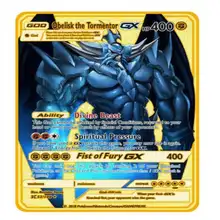 

Pokemon 27 Styles New Mewtwo GX MEGA Gold Metal Card Super Game Collection Anime Cards Toys